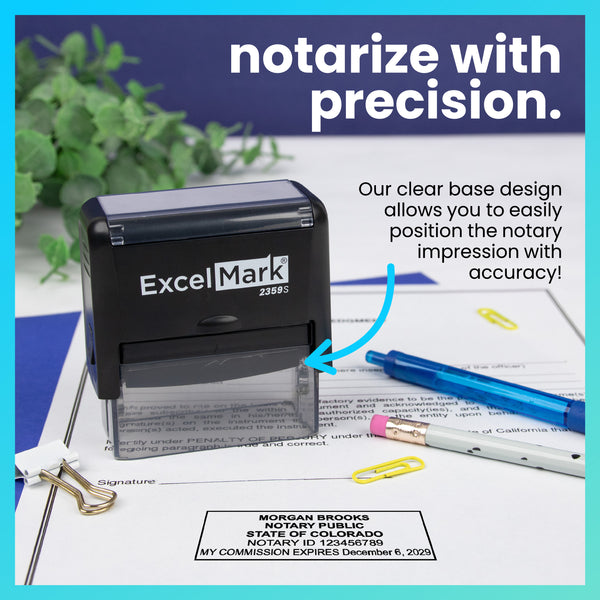 Self-Inking Colorado Notary Stamp