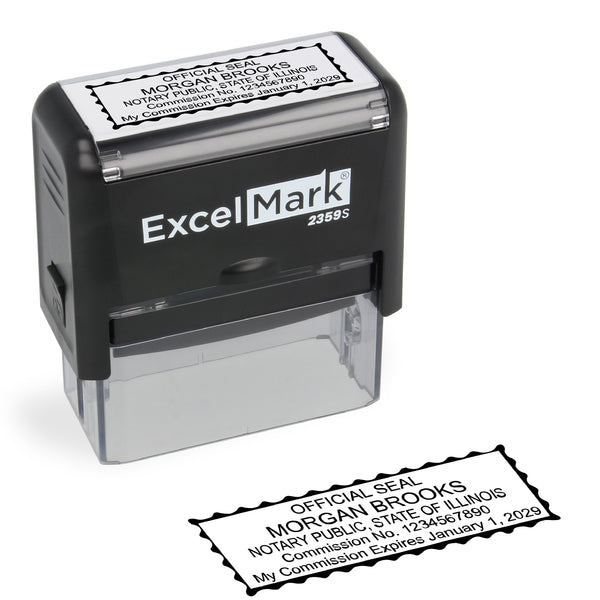 Self-Inking Illinois Notary Stamp