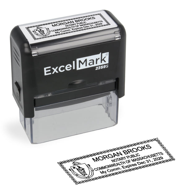 Self-Inking Massachusetts Notary Stamp