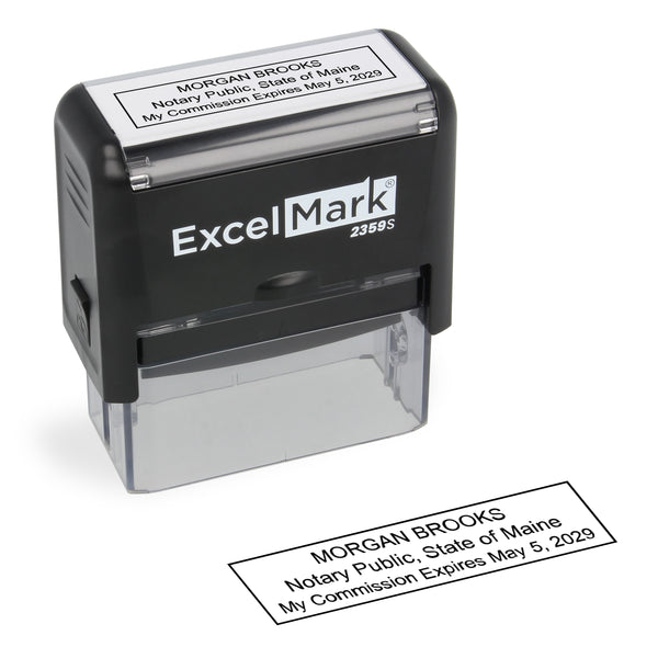 Self-Inking Maine Notary Stamp