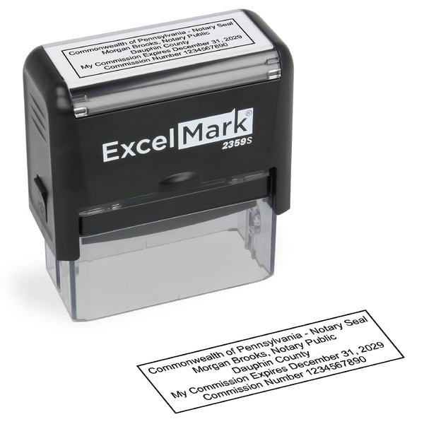 Self-Inking Pennsylvania Notary Stamp