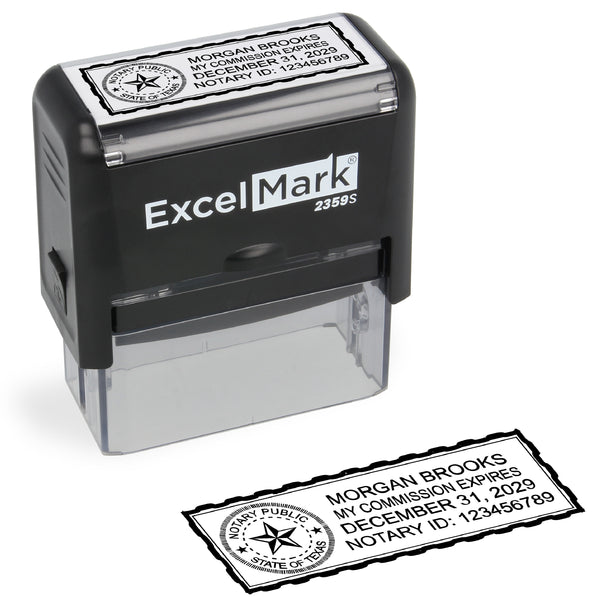 Self-Inking Texas Notary Stamp