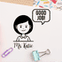 Custom Talking Bubble Avatar Teacher Stamp