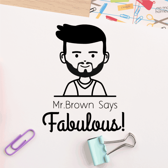 Custom Fabulous Avatar Teacher Stamp