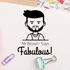 Custom Fabulous Avatar Teacher Stamp