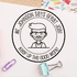 Custom Great Job Round Avatar Teacher Stamp
