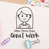 Custom Great Work Avatar Teacher Stamp