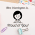 Custom Proud of You Avatar Teacher Stamp