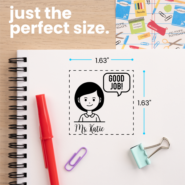Custom Talking Bubble Avatar Teacher Stamp