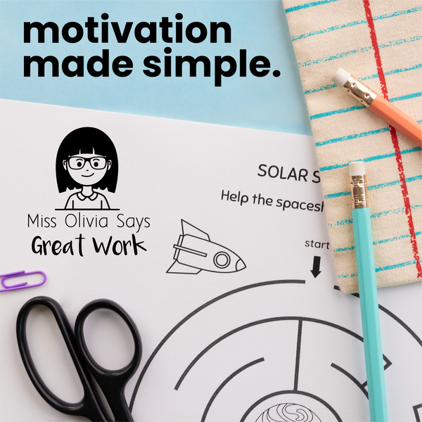 Custom Great Work Avatar Teacher Stamp