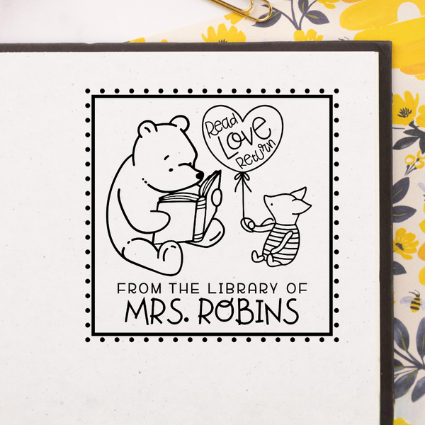 Pooh and Piglets Pages Book Stamp