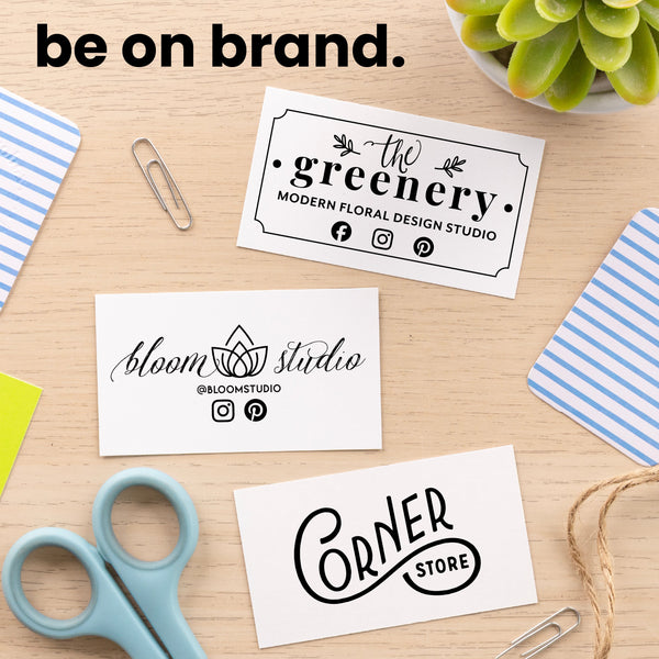 Business Card Logo Stamp