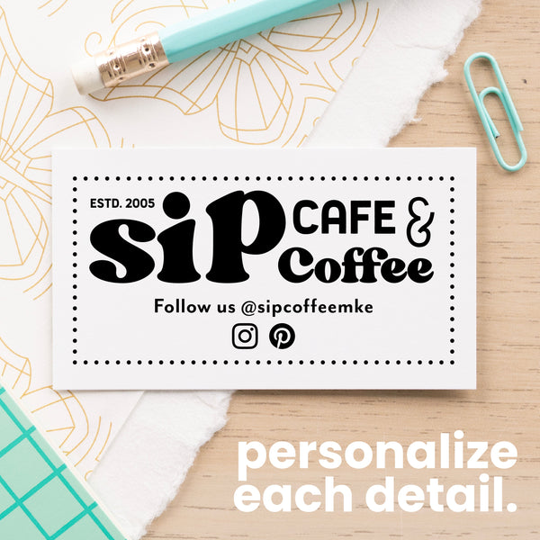 Business Card Logo Stamp
