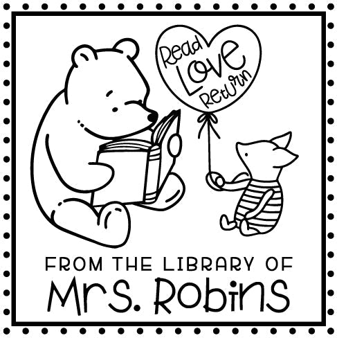 Pooh and Piglets Pages Book Stamp