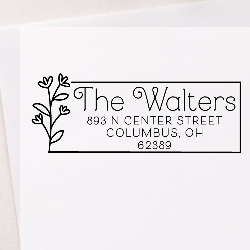 Daisies Edge Address Stamp