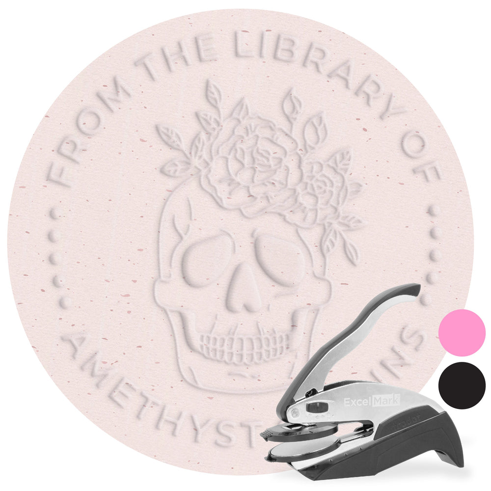 Skull of Roses Book Embosser