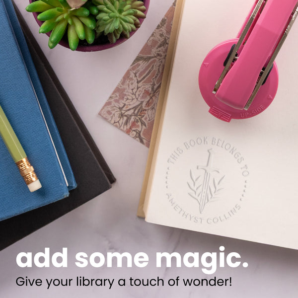 Sword & Laurel Book Embosser