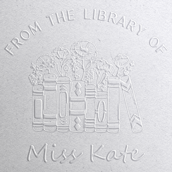 Floral Library Book Embosser