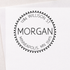 Dotted Circle Address Stamp