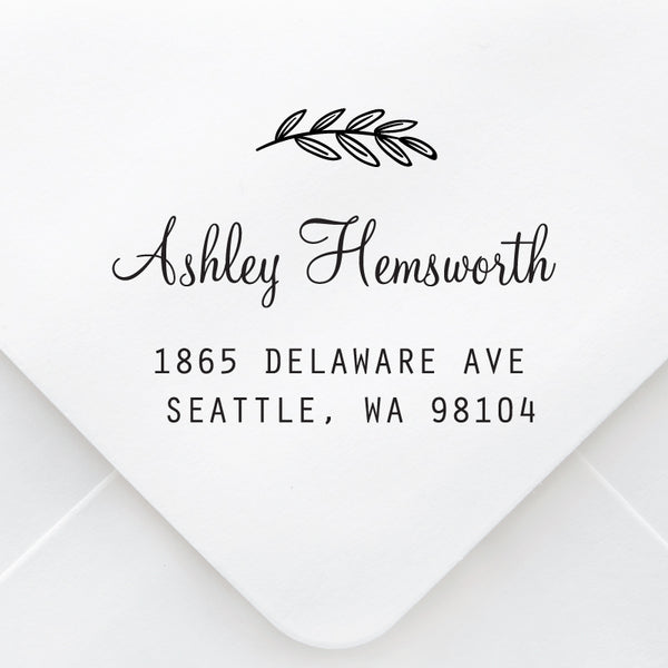 Tree Branch Script Address Stamp