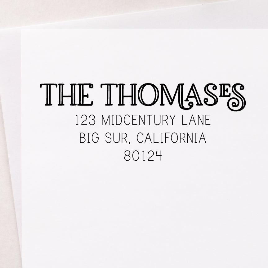 Name Outline Address Stamp