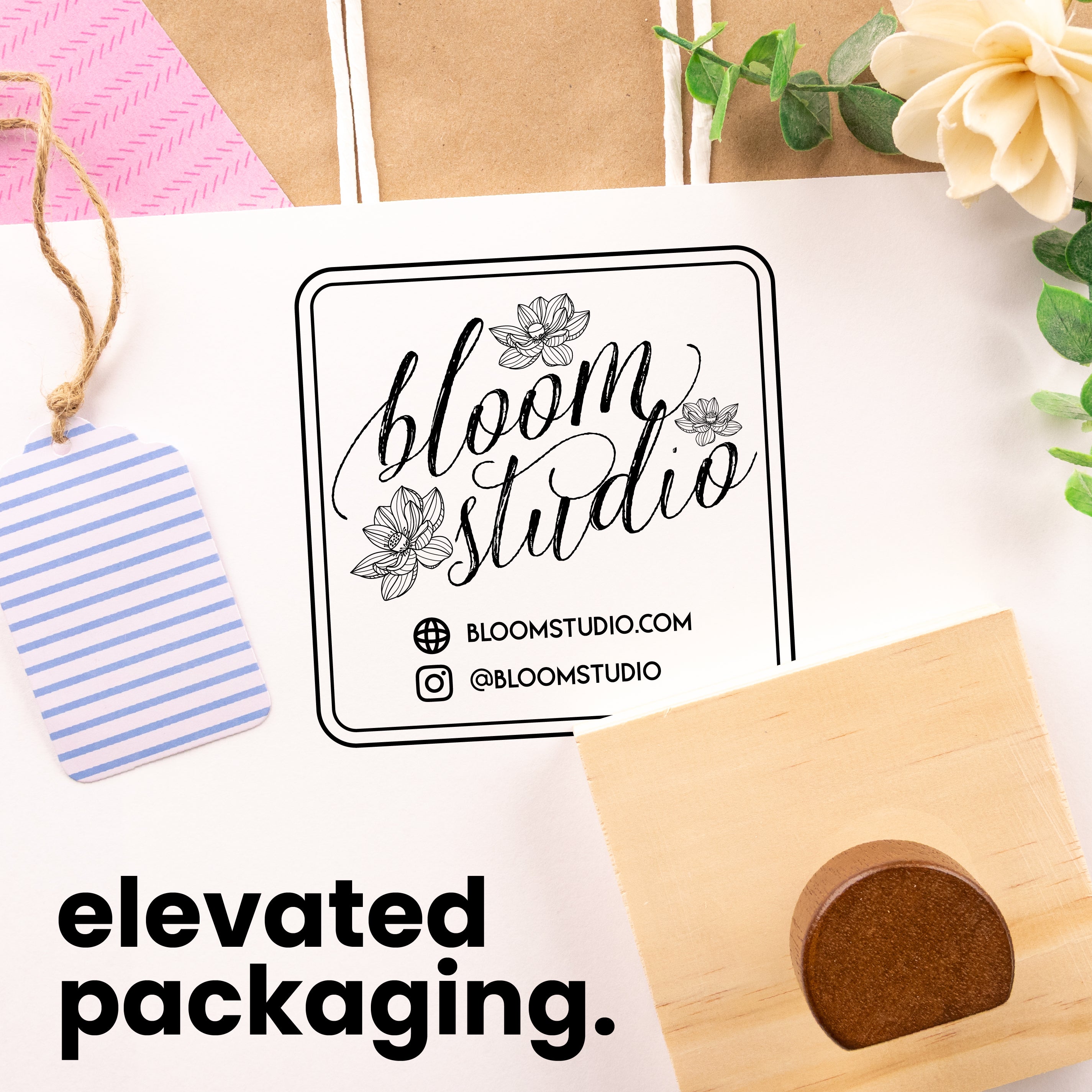 Large Format Label Stamp Large Format Logo Stamp | ExcelMark