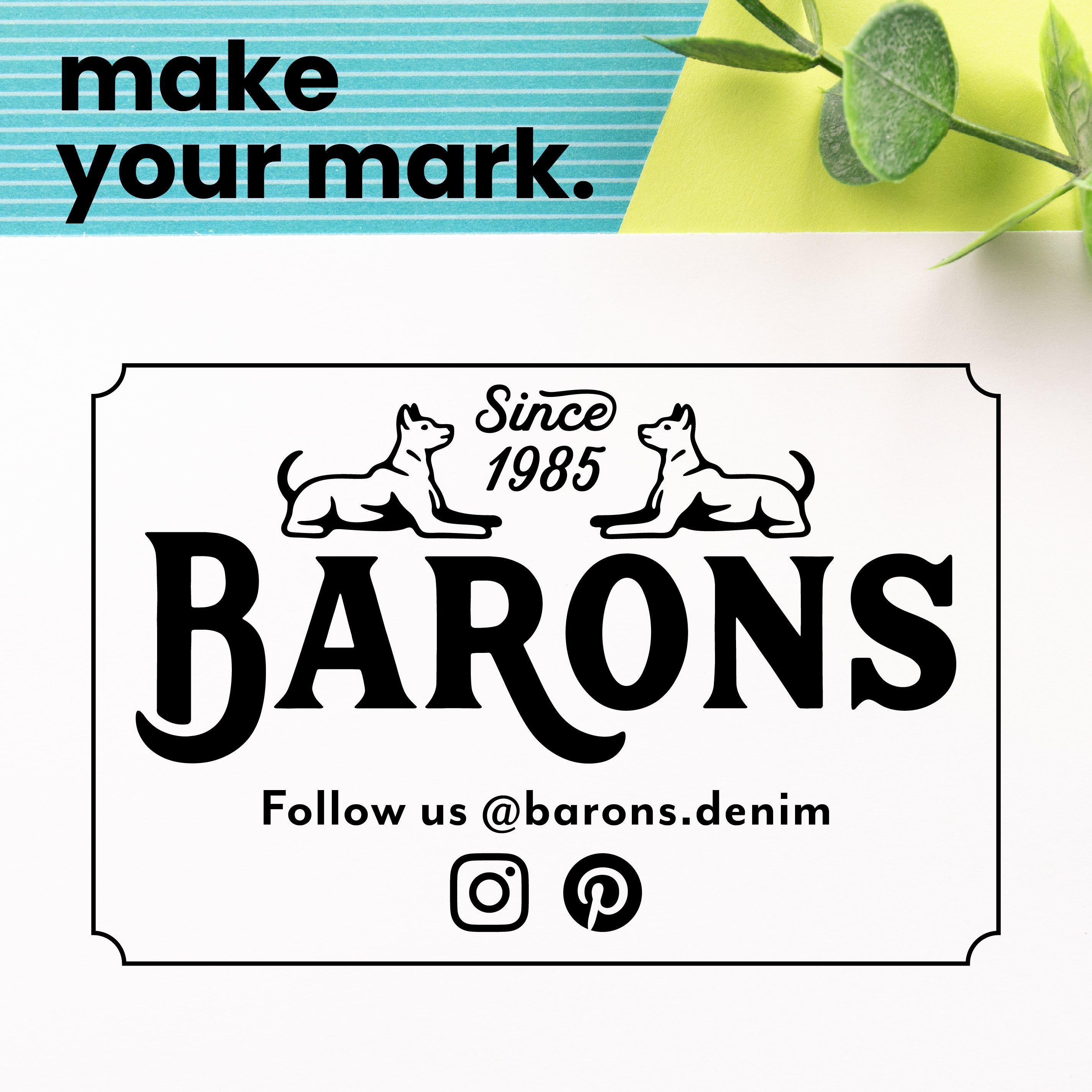 Large Format Label Stamp Large Format Logo Stamp | ExcelMark