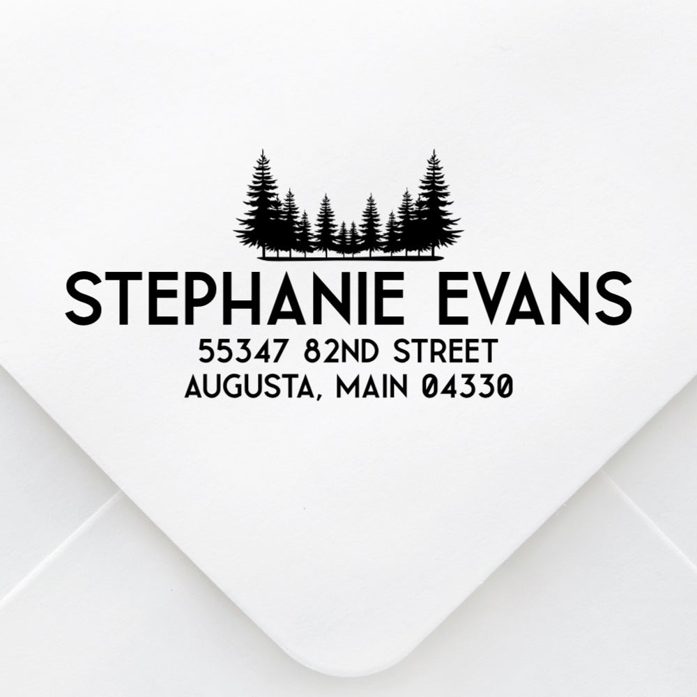 Forest Pine Address Stamp