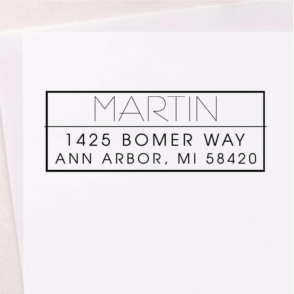 Simple Box Address Stamp