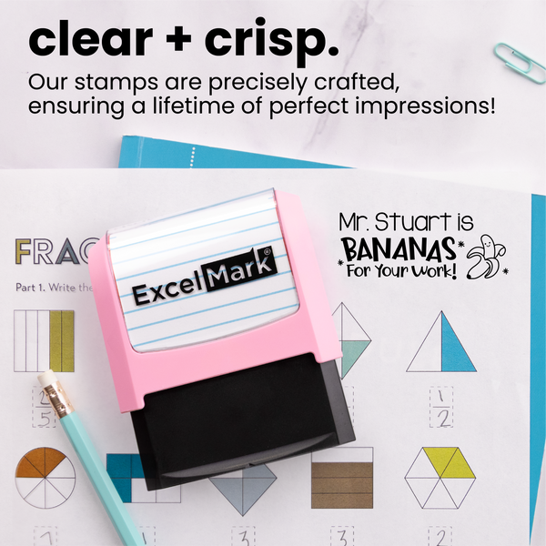 Puns of Praise Banana Teacher Stamp