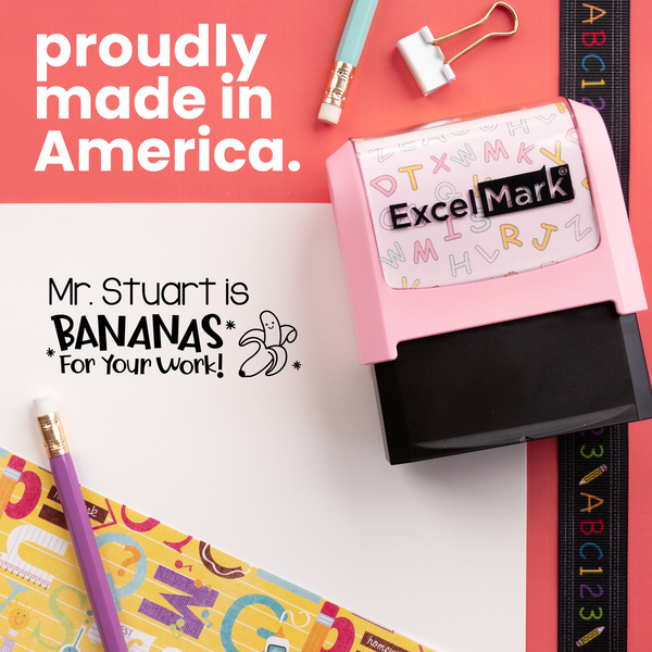 Puns of Praise Banana Teacher Stamp