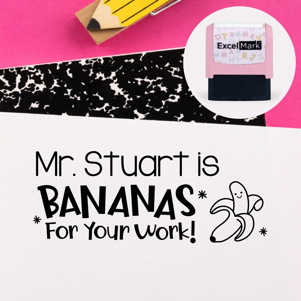 Puns of Praise Banana Teacher Stamp