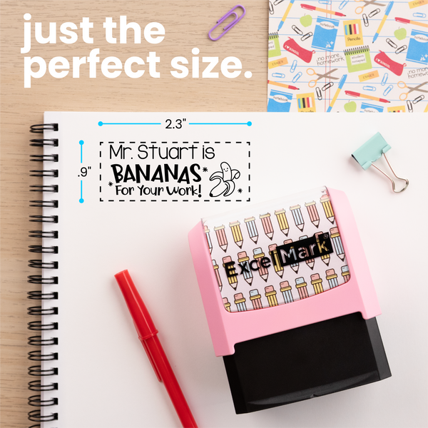 Puns of Praise Banana Teacher Stamp