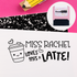 Puns of Praise Latte Teacher Stamp