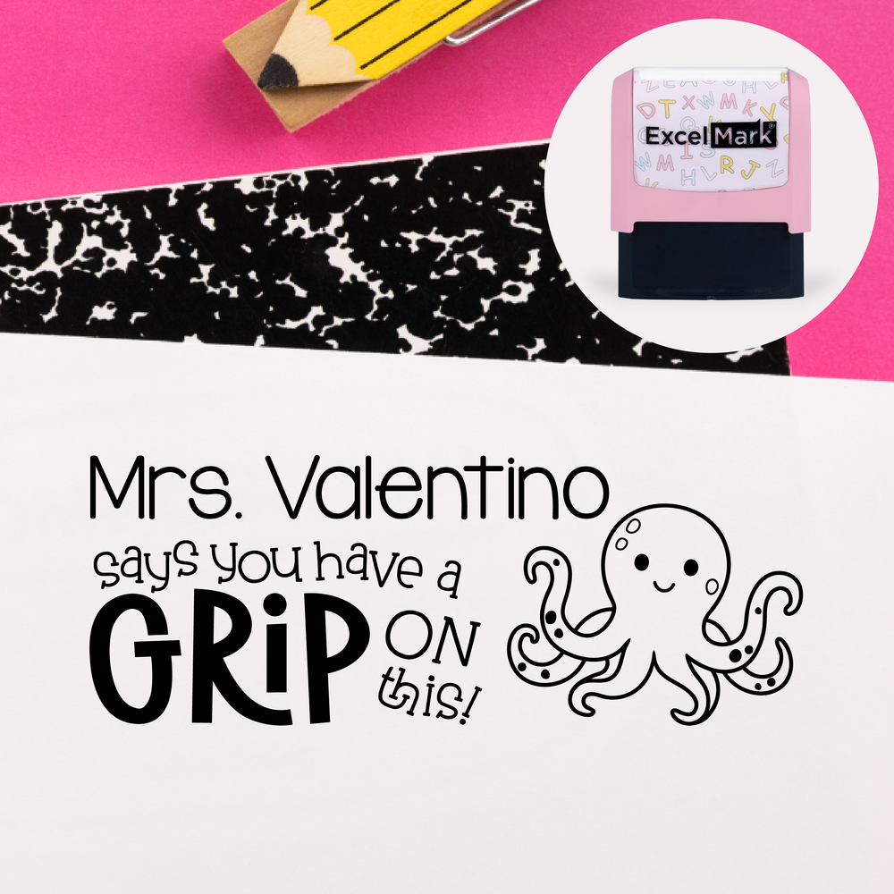 Puns of Praise Octopus Teacher Stamp