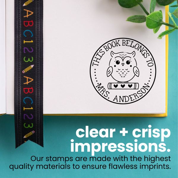 Book Buddies Owl Book Stamp