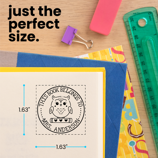 Book Buddies Owl Book Stamp