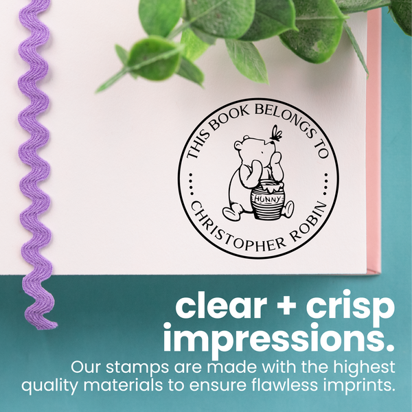 Winnie the Pooh Butterfly Book Stamp