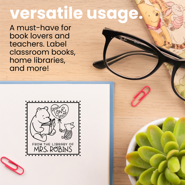 Pooh and Piglets Pages Book Stamp