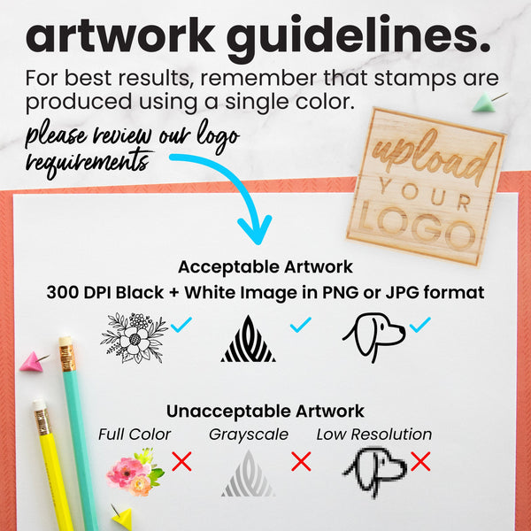 Custom Wood Rubber Stamp