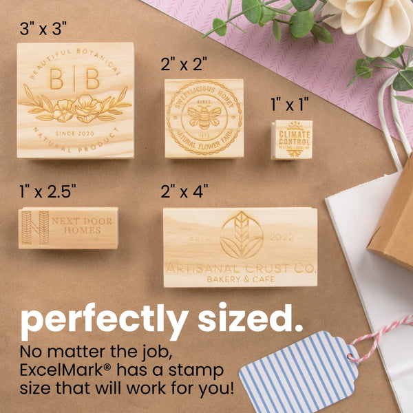 Custom Wood Rubber Stamp