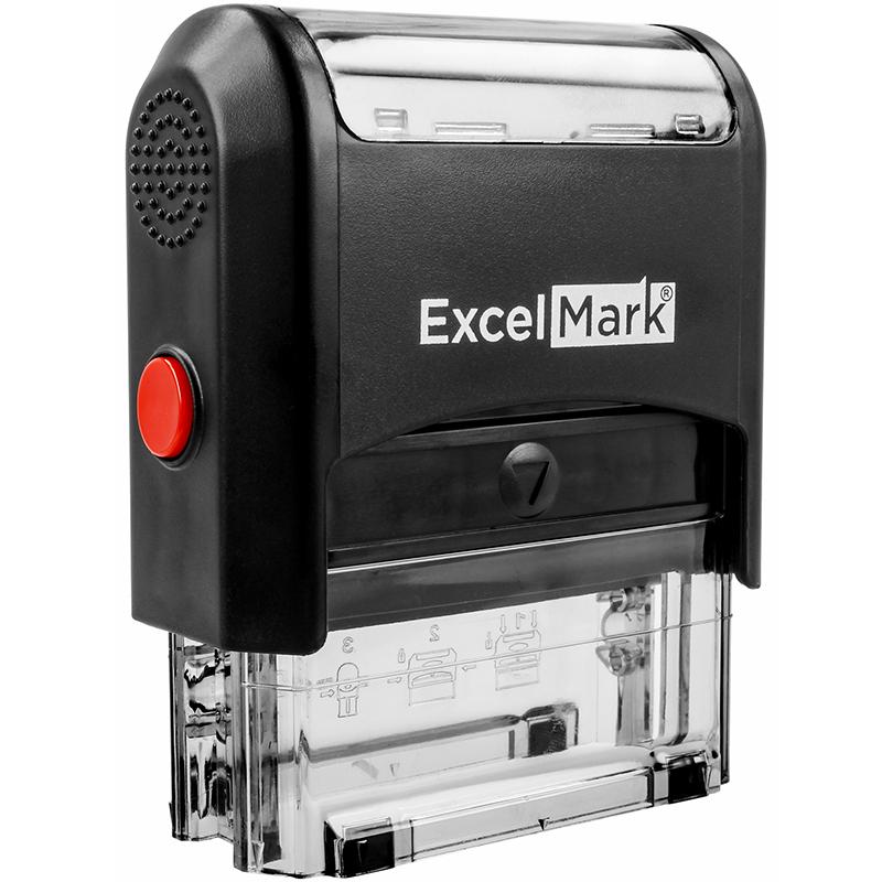 ExcelMark Blue Ink Pad for Rubber Stamps 2-1/8" by 3-1/4" 