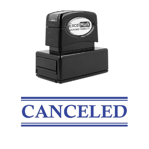 Double Line CANCELED Stamp