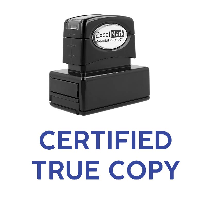 CERTIFIED TRUE COPY Stamp | ExcelMark