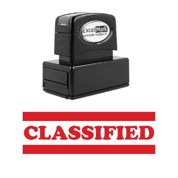 Double Line CLASSIFIED Stamp