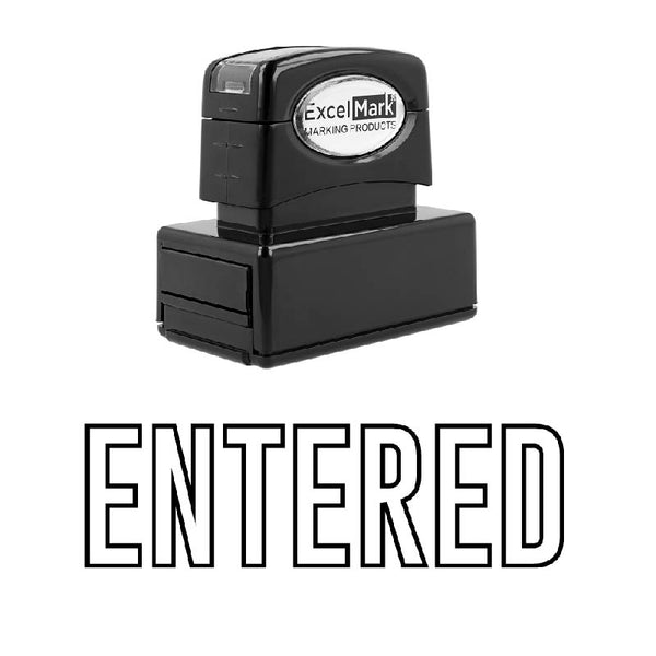 Outline ENTERED Stamp