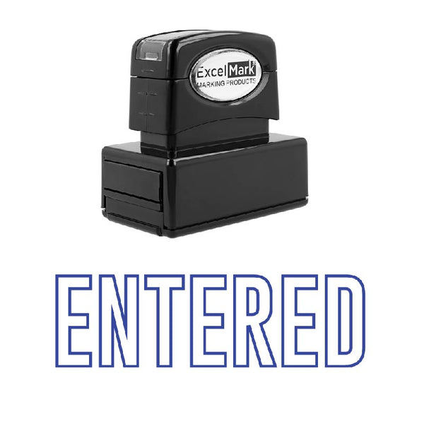 Outline ENTERED Stamp