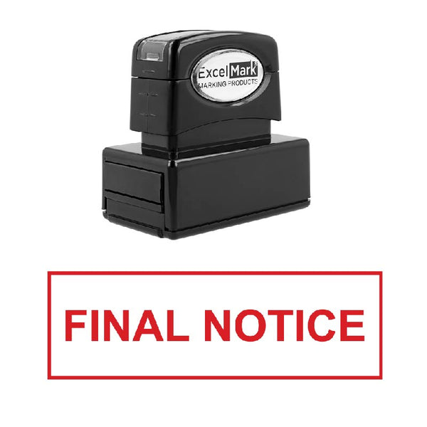 Box FINAL NOTICE Stamp
