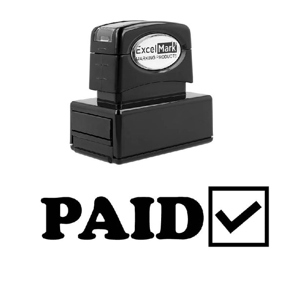 Check Box PAID Stamp