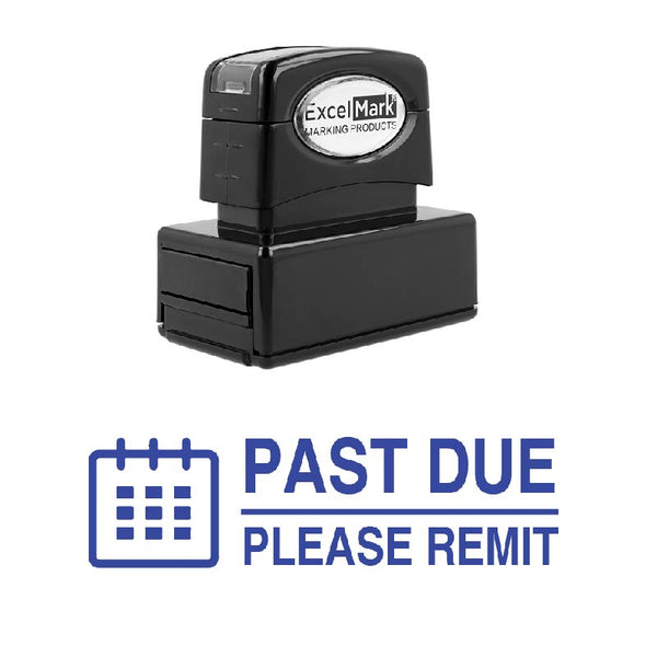 Calendar PAST DUE Stamp
